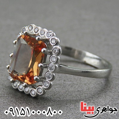 انگشتر الکساندریت زنانه زیبا رودیوم _کد:26906