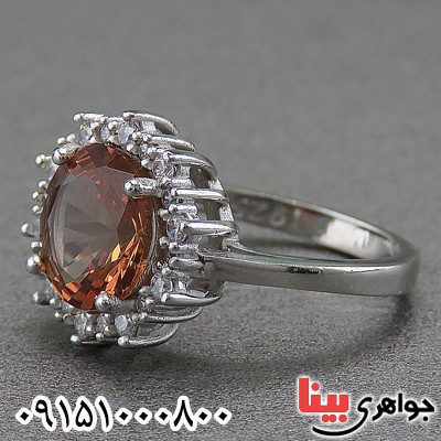 انگشتر الکساندریت زنانه رودیوم زیبا _کد:26912