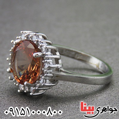 انگشتر الکساندریت زنانه رودیوم شیک و خاص _کد:26914