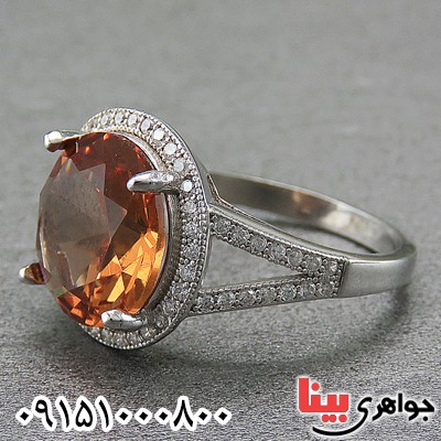 انگشتر الکساندریت زنانه خاص رودیوم _کد:26917