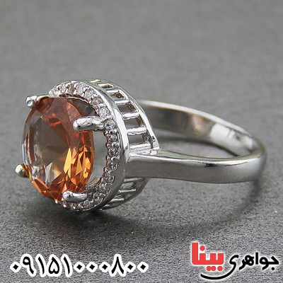 انگشتر الکساندریت رودیوم زنانه زیبا و شیک _کد:26919