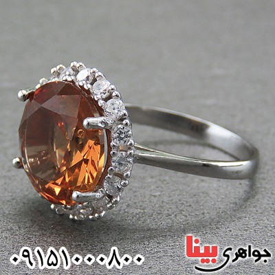انگشتر الکساندریت رودیوم خاص و شیک _کد:26920