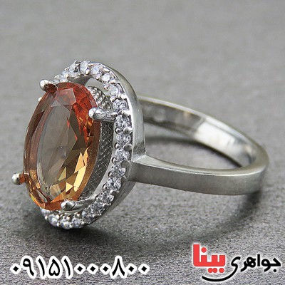 انگشتر الکساندریت رودیوم خاص و زیبا زنانه _کد:26922
