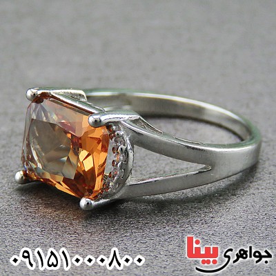 انگشتر الکساندریت خاص و زیبا رودیوم _کد:26925