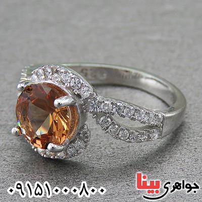 انگشتر الکساندریت زیبا و خاص رودیوم زنانه _کد:26928