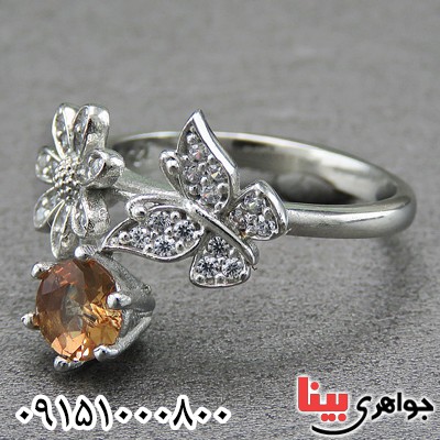 انگشتر الکساندریت شیک و زیبا رودیوم _کد:26929