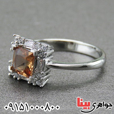 انگشتر الکساندریت زنانه رودیوم خاص و شیک _کد:26970