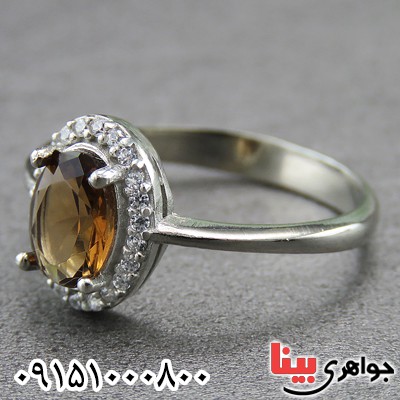 انگشتر الکساندریت زیبا و خاص رودیوم زنانه _کد:26971