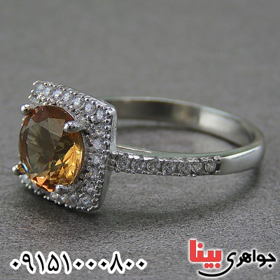انگشتر الکساندریت زنانه رودیوم خاص و شیک _کد:26973