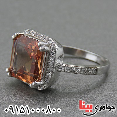 انگشتر الکساندریت زیبا و خاص رودیوم زنانه _کد:26974
