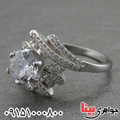 انگشتر نقره مدل پرنس رودیوم _کد:26983
