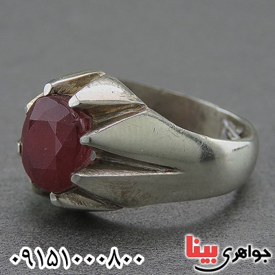 انگشتر یاقوت سرخ آفریقایی خاص و دست ساز _کد:27079