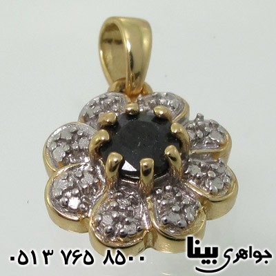 گردنبند یاقوت کبود گل