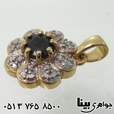 گردنبند یاقوت کبود گل