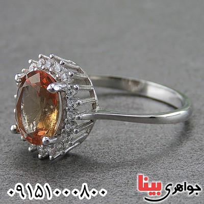 انگشتر الکساندریت زنانه خاص رودیوم _کد:27092