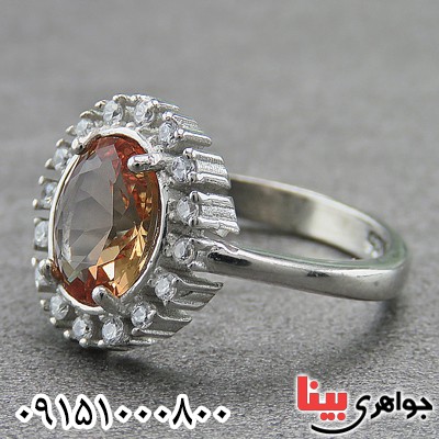 انگشتر الکساندریت زنانه رودیوم زیبا و شیک _کد:27095