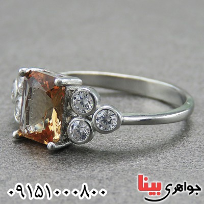 انگشتر الکساندریت زیبا رودیوم زنانه _کد:27097