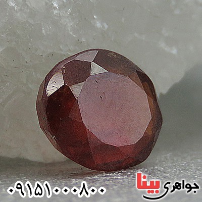 نگین انگشتر یاقوت گارنت زیبا و خوشرنگ _کد:27235