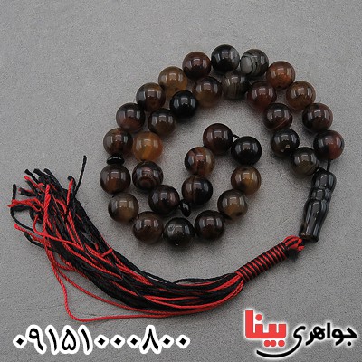 تسبیح عقیق سلیمانی درشت خاص و خوشرنگ _کد:27287