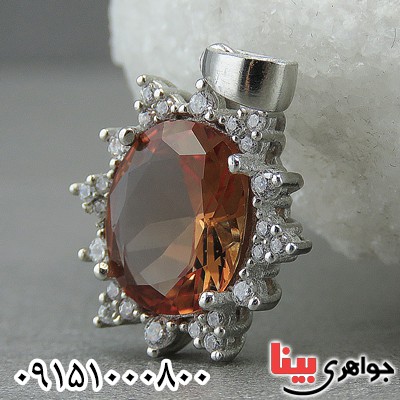 گردنبند الکساندریت زیبا و شیک رودیوم زنانه _کد:27314
