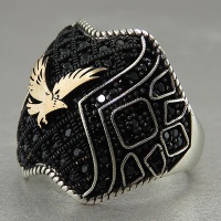 انگشتر نقره مردانه میکروستینگ خاص ترک