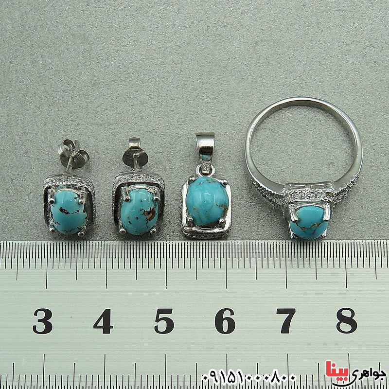 سرویس فیروزه نیشابوری فاخر و خاص رودیوم _کد:27357