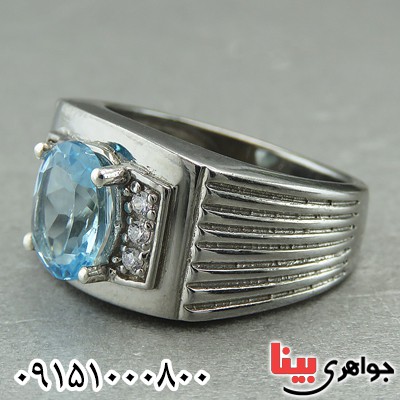 انگشتر توپاز آفریقایی فاخر و خوشرنگ _کد:27384