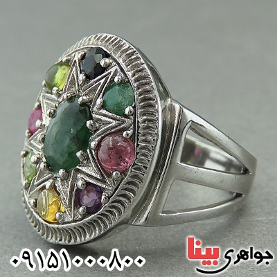 انگشتر چند جواهر خاص و شیک فاخر _کد:27390