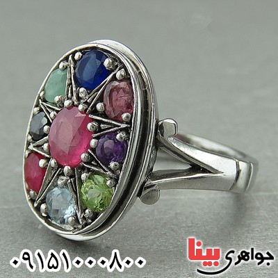 انگشتر چند جواهر خاص و شیک بسیار عالی _کد:27391