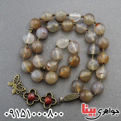 تسبیح عقیق نباتی خاص 33 دانه ای درشت  _کد:27459