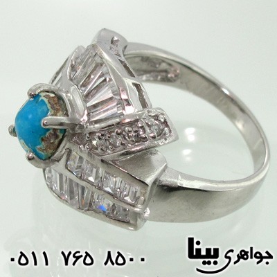 انگشتر فیروزه نیشابوری زنانه