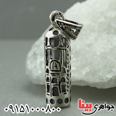 گردنبند نقره زیبا و خاص همراه با حرز امام جواد _کد:27609