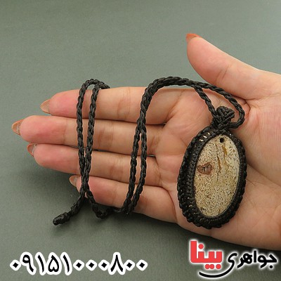 گردنبند جاسپر زنانه خاص سبک تبتی _کد:27626