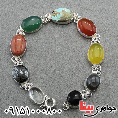 دستبند چند جواهر خاص مناسب سنگ درمانی _کد:27636