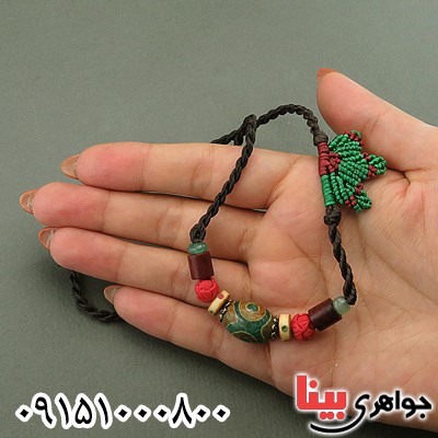 گردنبند چند جواهر زیبا و خاص به سبک تبتی _کد:27647