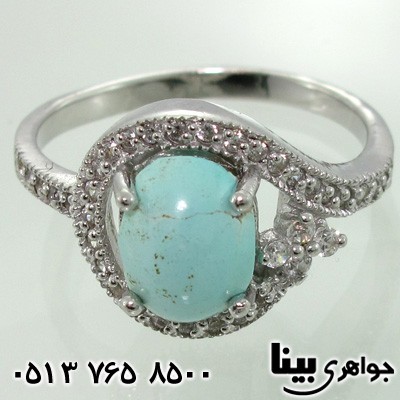 انگشتر فیروزه نیشابوری زنانه نازی