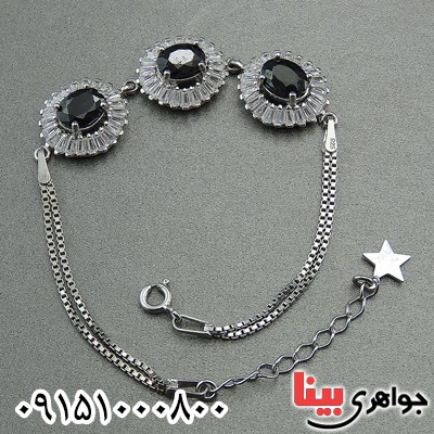 دستبند یاقوت کبود زنانه خاص خوشرنگ