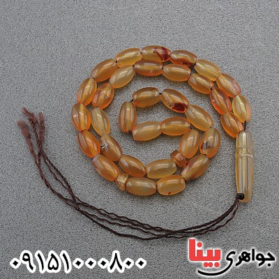 تسبیح عقیق یمنی 33 دانه ای بسیار عالی و خوشرنگ