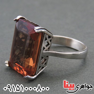 انگشتر الکساندریت خاص زنانه رودیوم زیبا _کد:27915