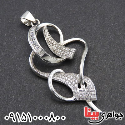 گردنبند نقره زنانه شیک و خاص رودیوم