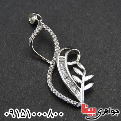 گردنبند نقره زنانه زیبا رودیوم خاص و شیک _کد:27975