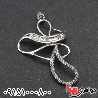 گردنبند نقره زنانه زیبا و شیک رودیوم
