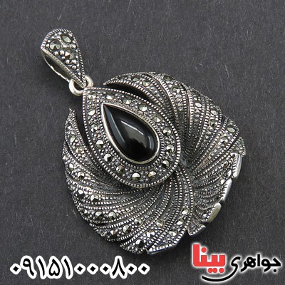 گردنبند عقیق سیاه (اونیکس) خاص مارکازیتی زنانه