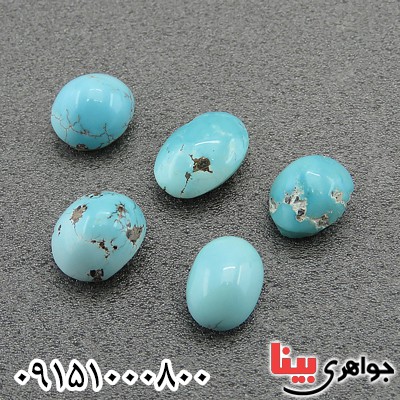 نگین انگشتر فیروزه نیشابوری 5 عددی بسیار زیبا _کد:28018