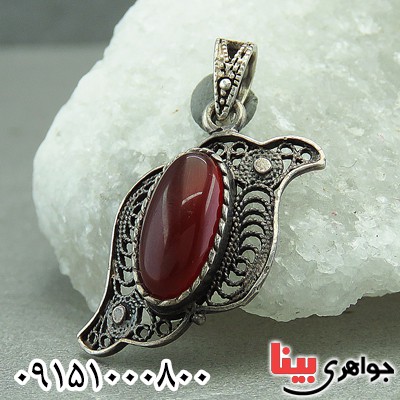 گردنبند عقیق قرمز خاص زیبا زنانه