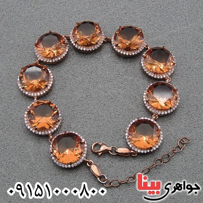 دستبند الکساندریت خوشرنگ و خاص زیبا زنانه _کد:28035