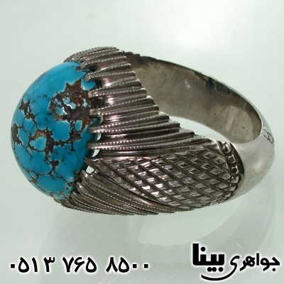 انگشتر فیروزه نیشابوری شجری ناب مردانه