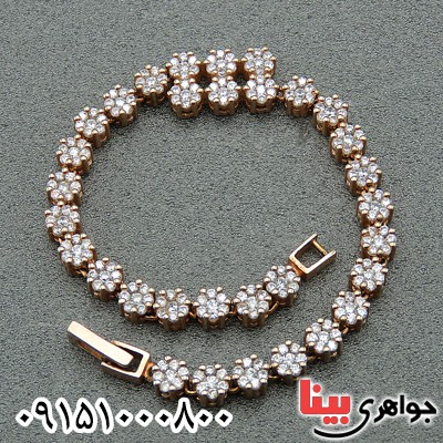دستبند نقره فاخر زیبا و خاص رودیوم زنانه