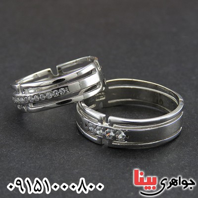 انگشتر نقره ست مدل پرنس رودیوم _کد:28145