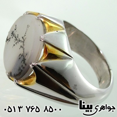انگشتر عقیق شجری مردانه درشت و فاخر انگشتر عقیق شجری مردانه درشت و فاخر